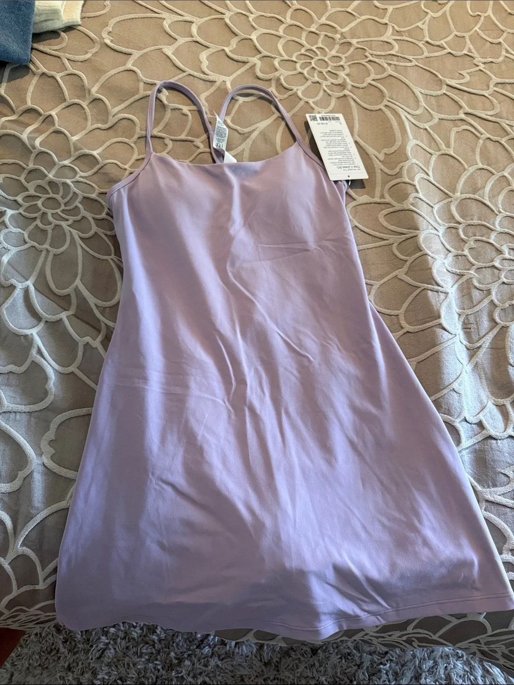 NEW lululemon Flow Y Dress Lilac Play Size Small